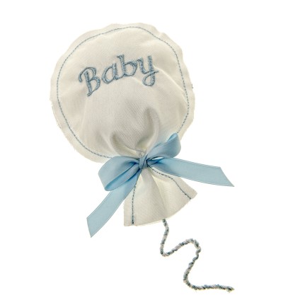 Palloncino porta confetti baby azzurro - Grande