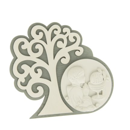 Icona comunione bimbo albero della vita