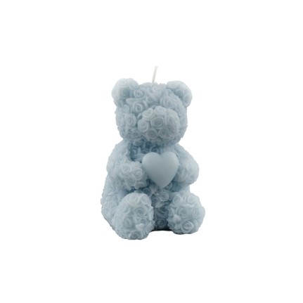 Candela orsetto teddy azzurra - grande