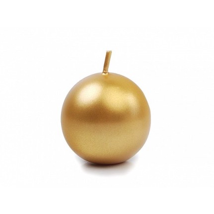 Candela a sfera Oro Metallizzato 4,5 cm