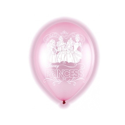 Palloncino rosa con led Principesse Disney - 5 pezzi