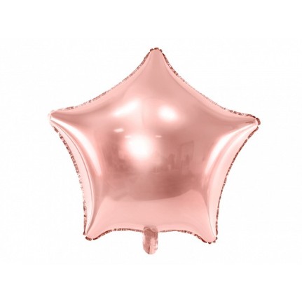 Palloncino foil stella 48 cm oro rosa