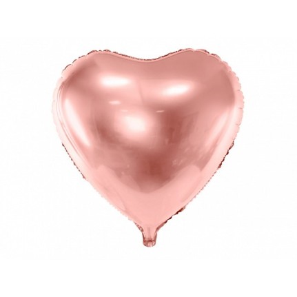 Palloncino foil cuore 45 cm oro rosa