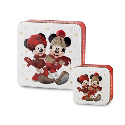 Set 2 scatole latta Mickey e Minnie