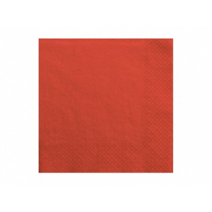 Tovaglioli di carta Rosso 33x33