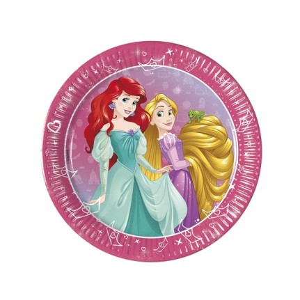 Piatto Principesse Disney 20 cm - 8 pezzi