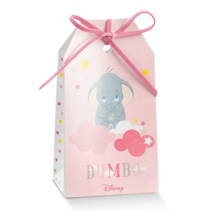 Scatola portaconfetti Tag Dumbo rosa