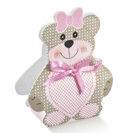 Portaconfetti Orsetto Teddy Bear rosa