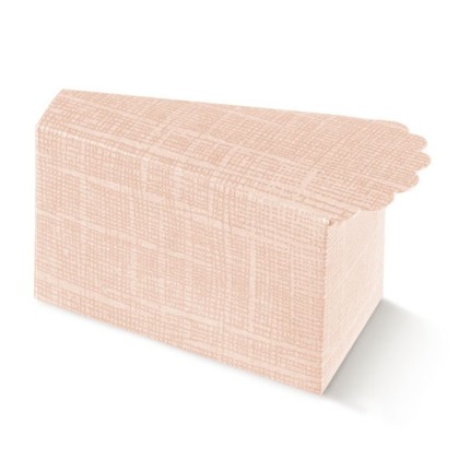 Scatola portaconfetti fetta di torta rosa