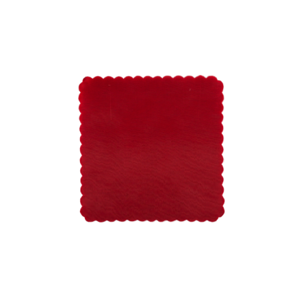 Velo di fata quadrato Rosso 24x24 cm