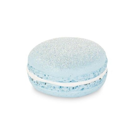 Macaron glitter azzurro con magnete