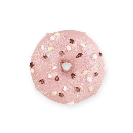 Donut glitter rosa con magnete