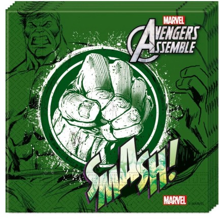 Tovaglioli di carta Avengers Hulk - 20 pezzi