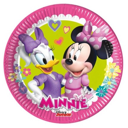 Piatto di carta Minnie 20 cm - 8 pezzi