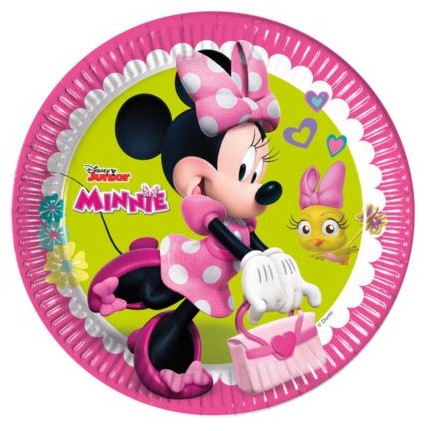 Piatto di carta Minnie 23 cm - 8 pezzi