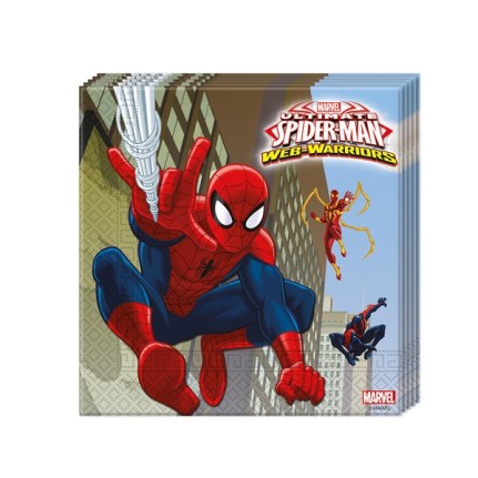 Tovaglioli di carta Spiderman - 20 pezzi