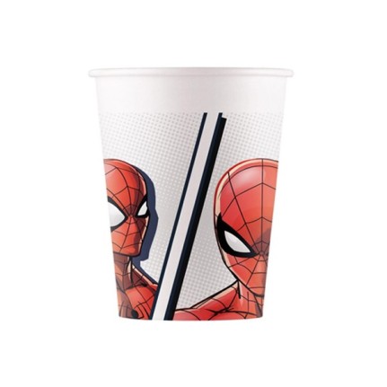 Bicchiere di carta Spiderman - 8 pezzi