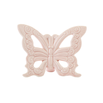 Farfalla rosa in porcellana