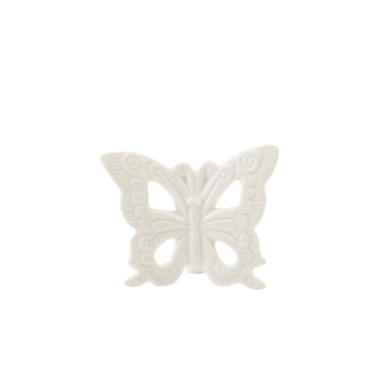 Farfalla bianca in porcellana