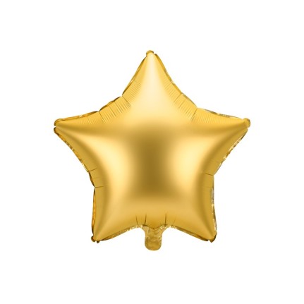 Palloncino foil Stella oro opaco 48 cm