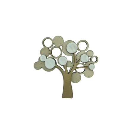 Magnete Albero della vita in legno stilizzato