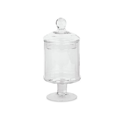 Ampolla in vetro con coperchio - H 24 cm Home