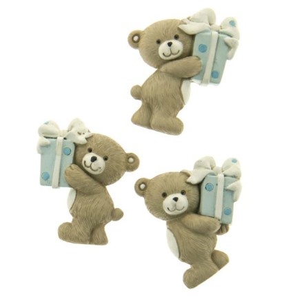 Magnete orso cielo con pacco regalo