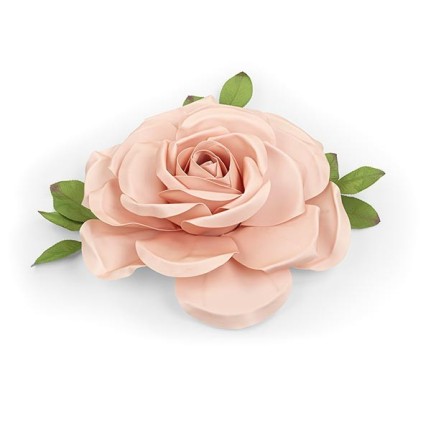 Rosa con foglie 70 cm