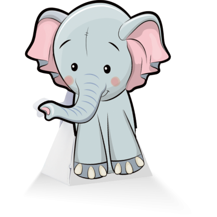 Elefante porta confetti