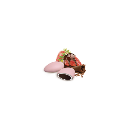 Confetti papa doppio cioccolato rosa cipria - Fragola