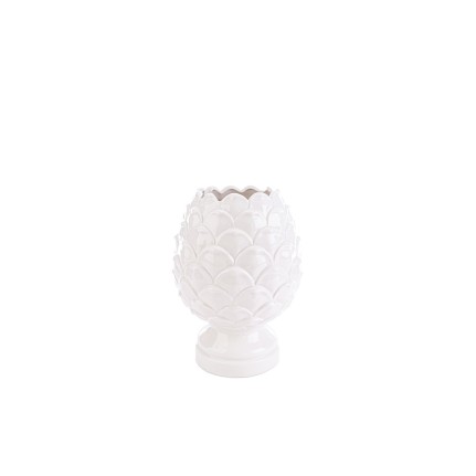 Vaso porcellana bianco 8xh.11 cm