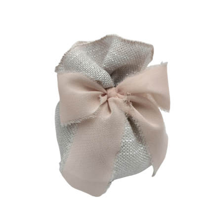 Sacchetto porta confetti cipria - Modello Loren Alba rosa
