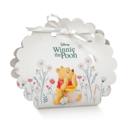 Scatola porta confetti smerlata Winnie the Pooh